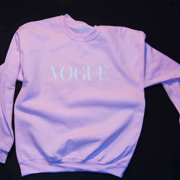 NWT Forever 21 Pink Vogue crewneck sweater - Picture 3 of 5